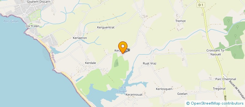 localisation de l'entreprise MELINA  TREGUNC