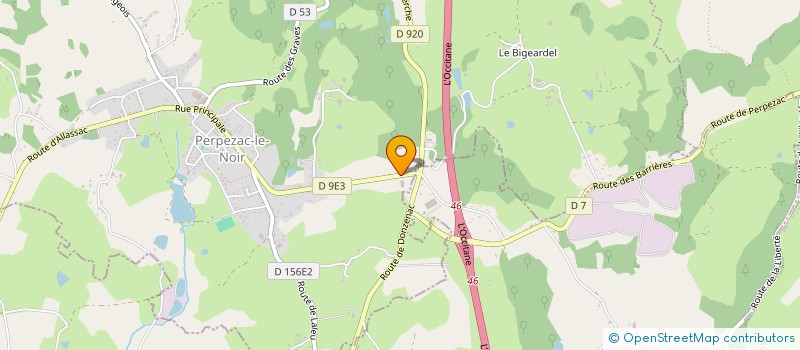 localisation de l'entreprise MELINA IMMO  PERPEZAC-LE-NOIR