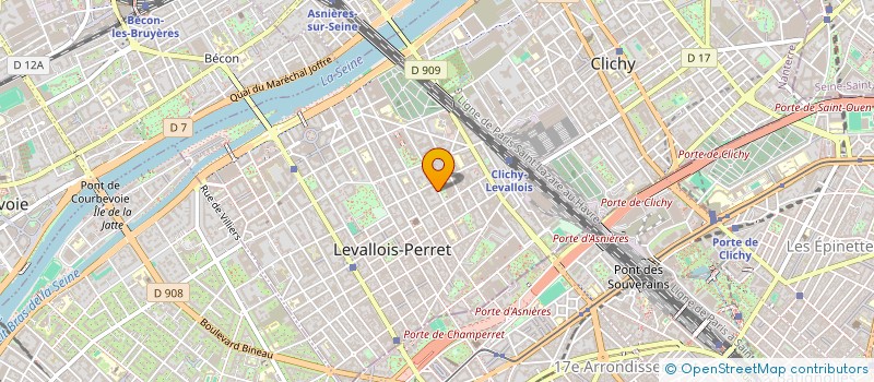localisation de l'entreprise MELINA RG à LEVALLOIS-PERRET