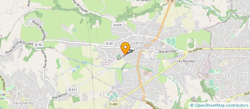 localisation de l'entreprise MELINAND MENUISERIE à GREZIEU-LA-VARENNE