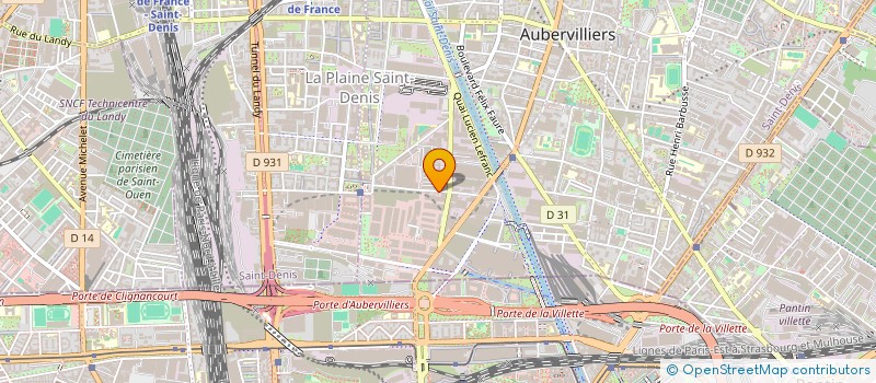 localisation de l'entreprise MELINASHOP  AUBERVILLIERS