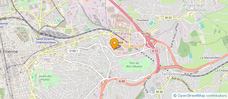 localisation de l'entreprise MELINDA HOME à SAINT-ETIENNE