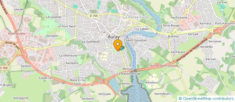localisation de l'entreprise MELINDU à AURAY