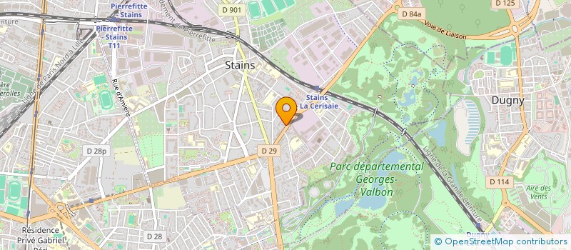 localisation de l'entreprise MELINE  STAINS