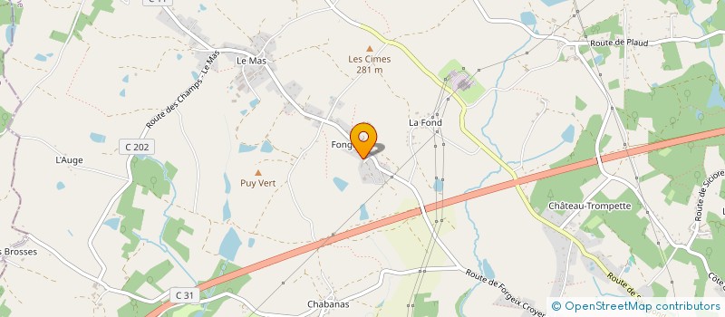 localisation de l'entreprise MELINE à SAINT-JUNIEN