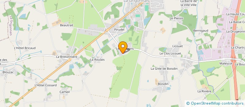 localisation de l'entreprise MELINE  LA GRIGONNAIS