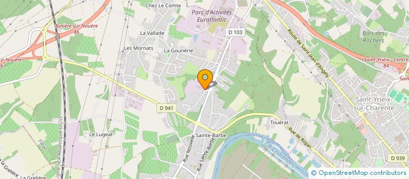 localisation de l'entreprise MELINE  ANGOULEME