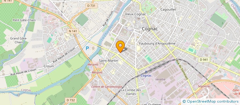 localisation de l'entreprise MELINE PARTICIPATIONS à COGNAC