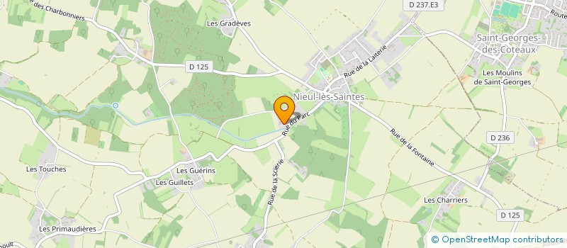 localisation de l'entreprise MELINEL  NIEUL-LES-SAINTES