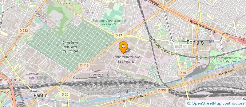 localisation de l'entreprise MELINO TRANSPORTS à BOBIGNY