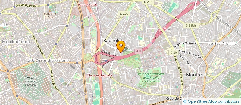 localisation de l'entreprise MELIOR à BAGNOLET