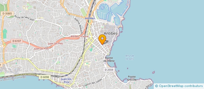 localisation de l'entreprise MELIPHAR à ANTIBES