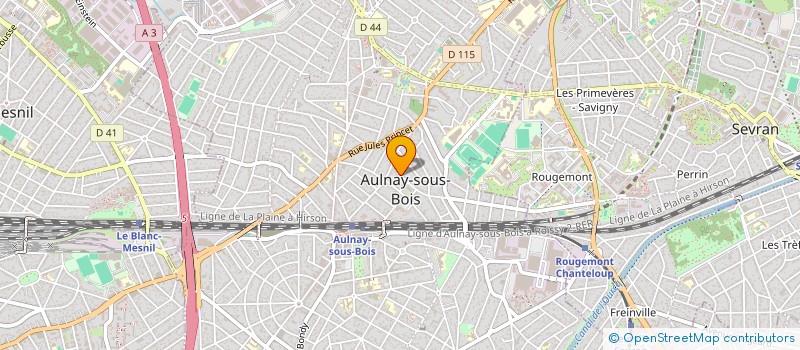 localisation de l'entreprise MELIS à AULNAY-SOUS-BOIS