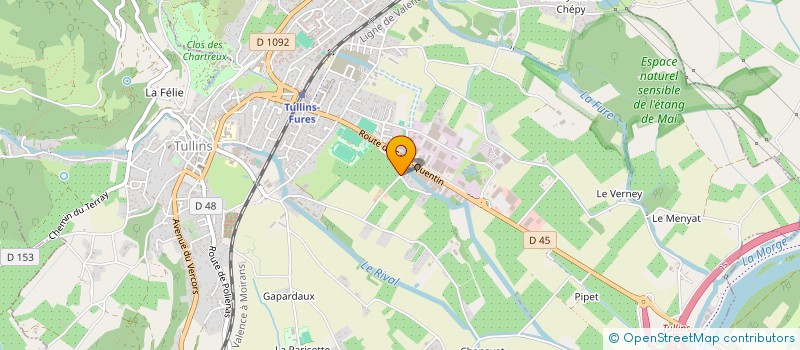 localisation de l'entreprise MELIS  TULLINS