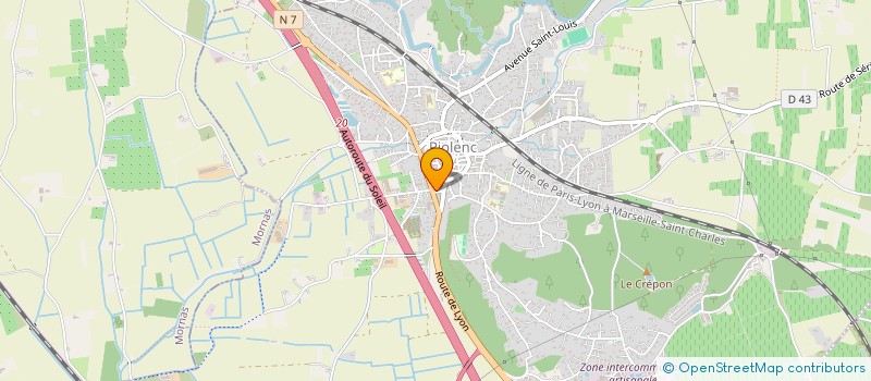 localisation de l'entreprise MELIS ET FRERES  PIOLENC