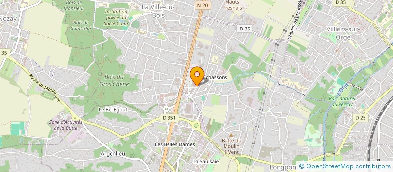 localisation de l'entreprise MELISA à LONGPONT-SUR-ORGE
