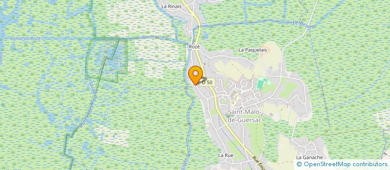 localisation de l'entreprise MELISAM  SAINT-MALO-DE-GUERSAC