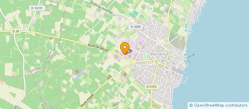 localisation de l'entreprise MELISAND à MARSEILLAN