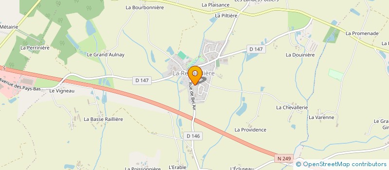 localisation de l'entreprise MELISPORT à LA HAIE-FOUASSIERE