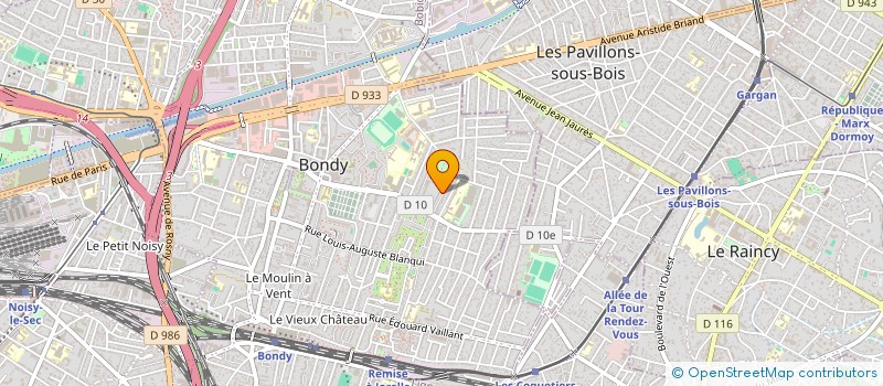localisation de l'entreprise MELISS à BONDY
