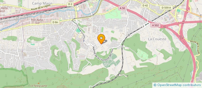 localisation de l'entreprise MELISS-MOH à AUBAGNE