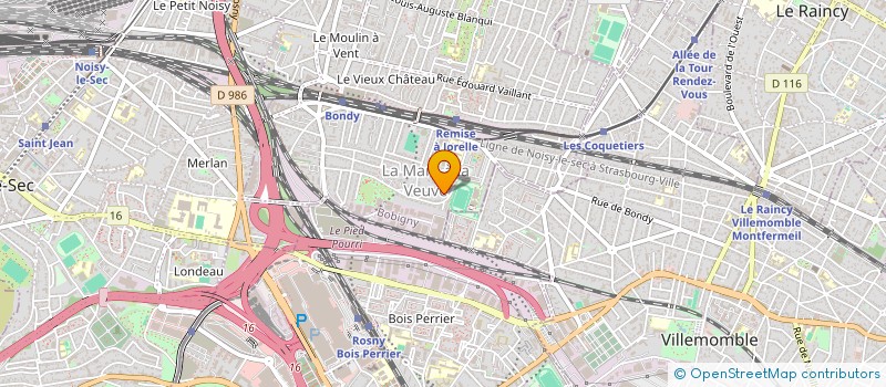 localisation de l'entreprise MELISSA 2S  BONDY