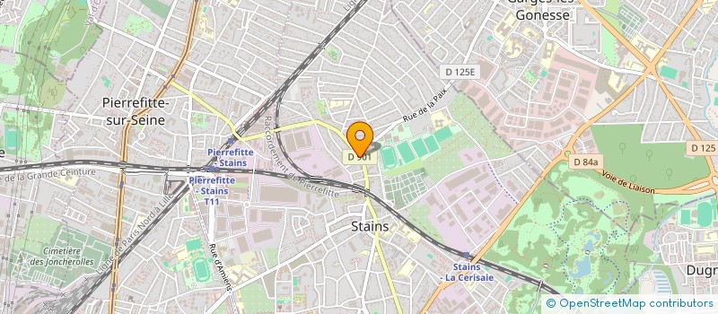 localisation de l'entreprise MELISSA à STAINS
