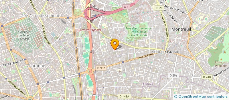 localisation de l'entreprise MELISSA à BAGNOLET