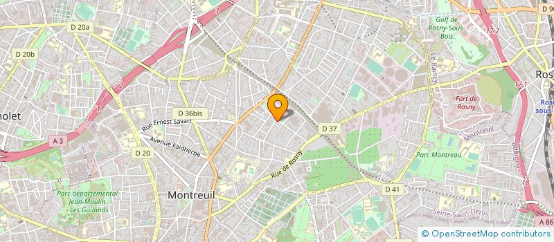 localisation de l'entreprise MELISSA à MONTREUIL