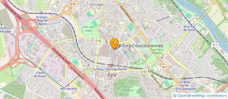 localisation de l'entreprise MELISSA à EVRY-COURCOURONNES