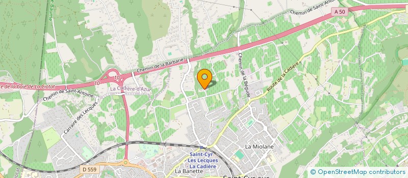 localisation de l'entreprise MELISSADE à SAINT-CYR-SUR-MER