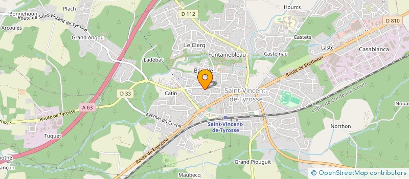 localisation de l'entreprise MELISSARA à SAINT-VINCENT-DE-TYROSSE