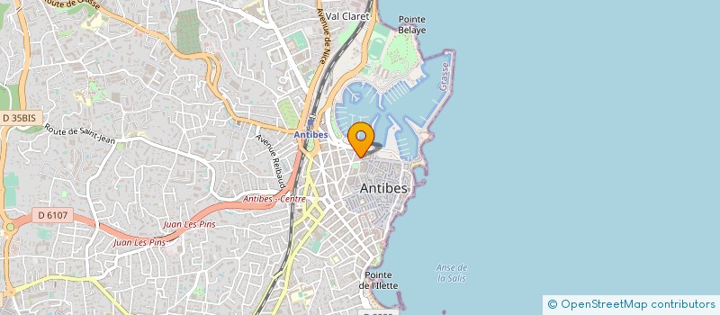 localisation de l'entreprise MELITA MARINE FRANCE à ANTIBES