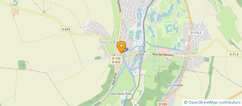 localisation de l'entreprise MELITINE & MELITINE à IVRY-LA-BATAILLE