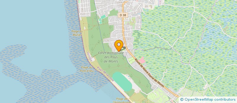 localisation de l'entreprise MELIYANN  NOTRE-DAME-DE-MONTS