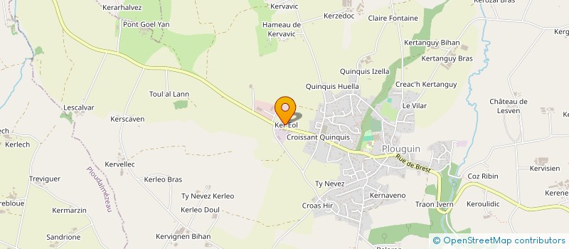localisation de l'entreprise MELKIWEN 2  PLOUGUIN