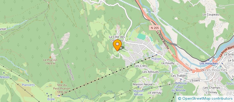 localisation de l'entreprise MELL  LES HOUCHES