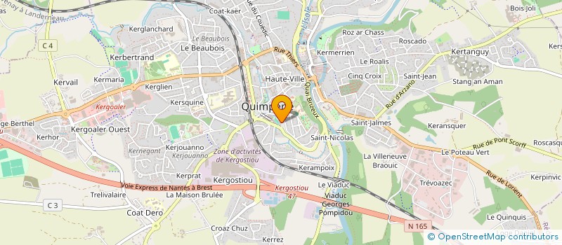 localisation de l'entreprise MELLAC ROLL-LINE à QUIMPERLE