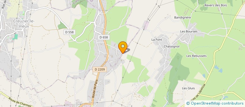 localisation de l'entreprise MELLARD  CREUZIER-LE-VIEUX