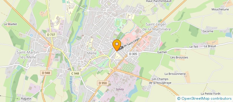 localisation de l'entreprise MELLE CONTROLE TECHNIQUE à MELLE