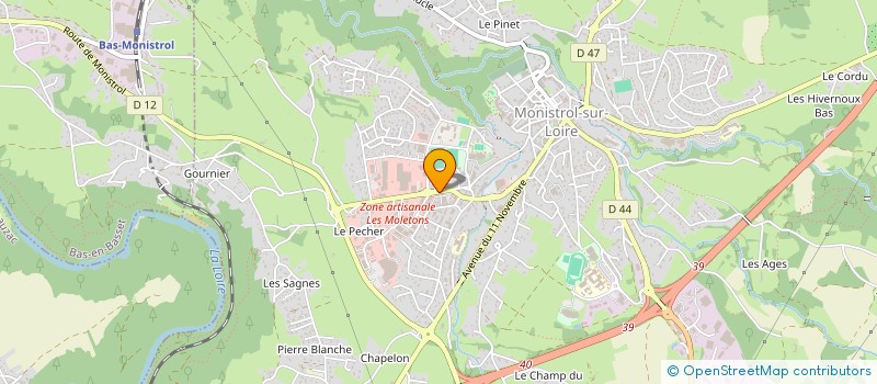 localisation de l'entreprise MELLE LILA MONISTROL  MONISTROL-SUR-LOIRE