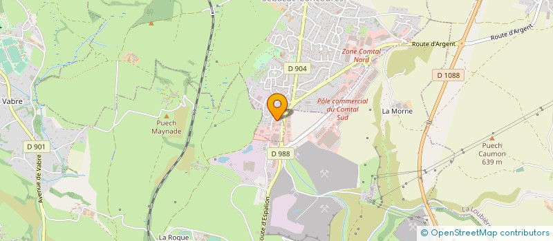 localisation de l'entreprise MELLEN 12 à SEBAZAC-CONCOURES