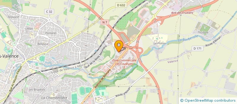 localisation de l'entreprise MELLENCE à VALENCE