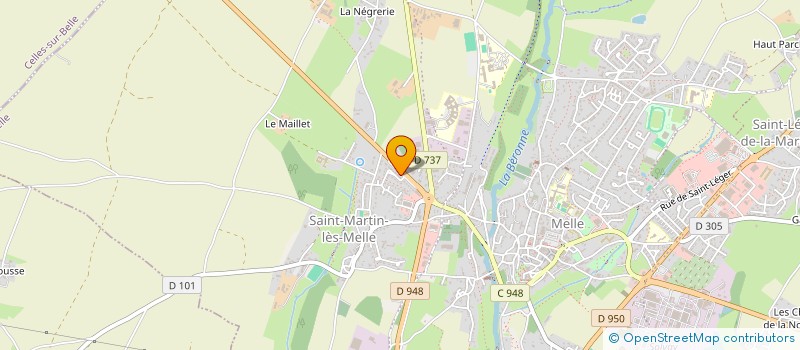 localisation de l'entreprise MELLEPOTE à MELLE