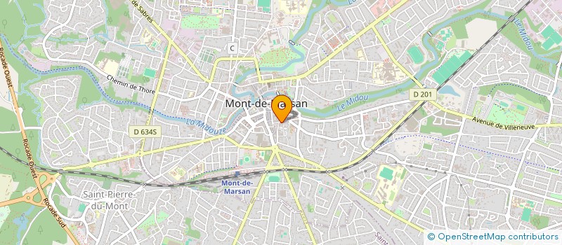 localisation de l'entreprise MELLET OPTIQUE  MONT-DE-MARSAN