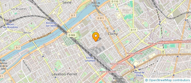 localisation de l'entreprise MELLGALAND à CLICHY