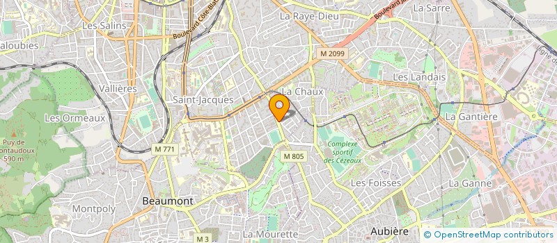 localisation de l'entreprise MELLI BAT  CLERMONT-FERRAND