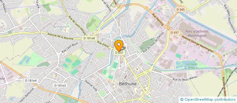 localisation de l'entreprise MELLICK ENGINEERING à BETHUNE