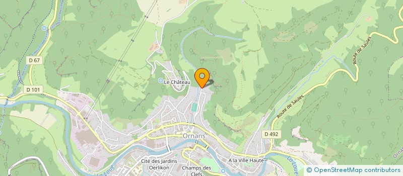 localisation de l'entreprise MELLIKARE à ORNANS
