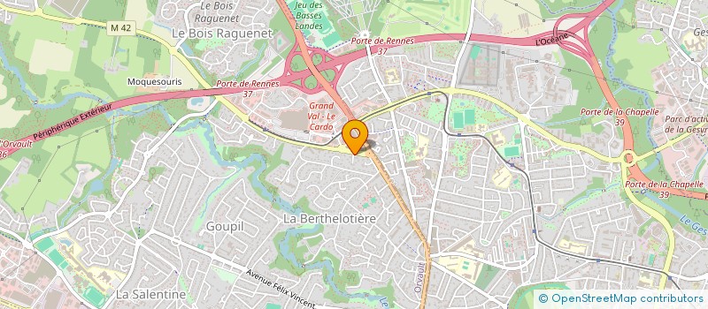 localisation de l'entreprise MELLINET à ORVAULT